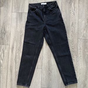 Top Shop Black Mom Jeans Size 25